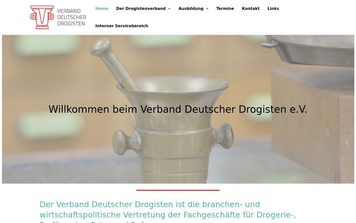 Snimka zaslona za drogistenverband.de