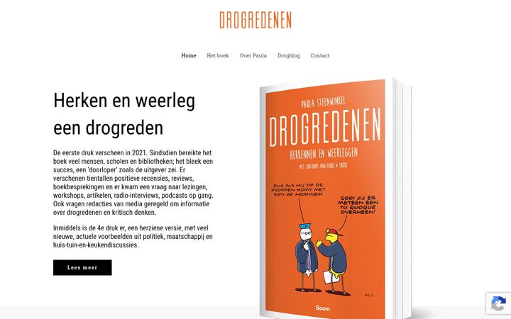 Screenshot di drogredenen.nl