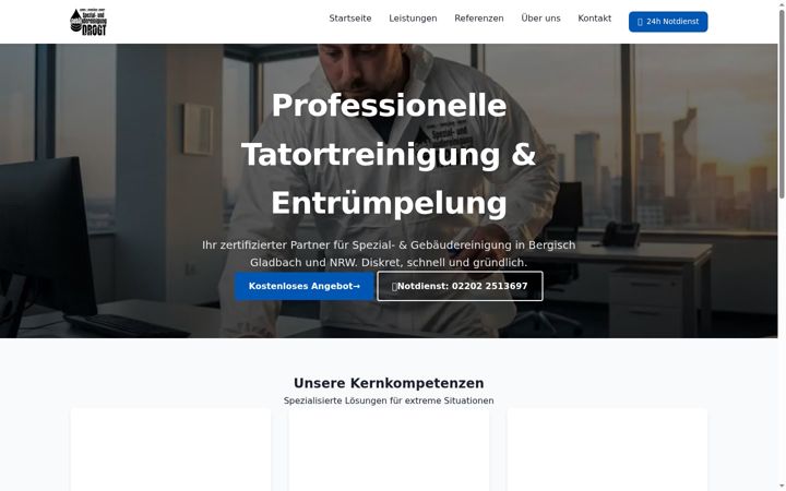 Screenshot of drogt-spezialreinigung.com