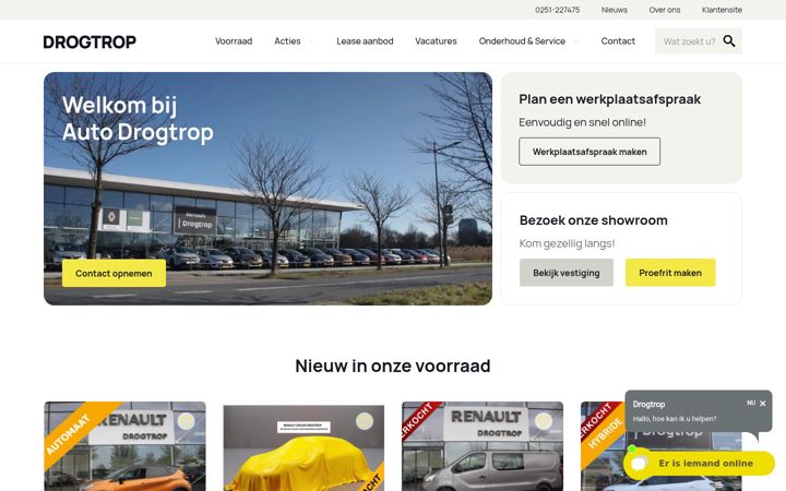 Screenshot di drogtrop.nl