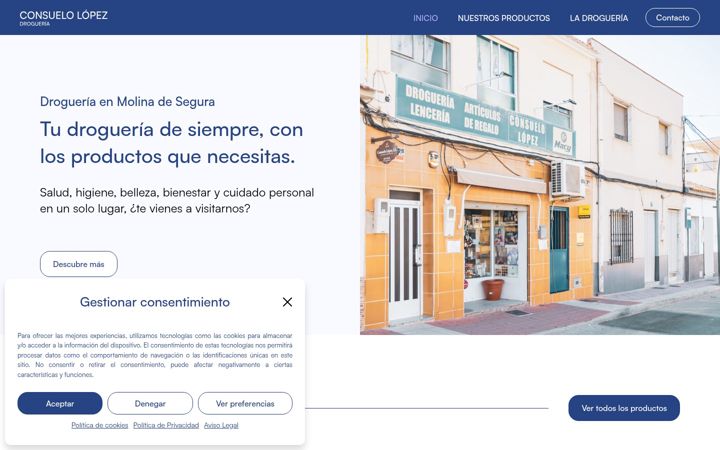 Screenshot of drogueriaconsuelo.com