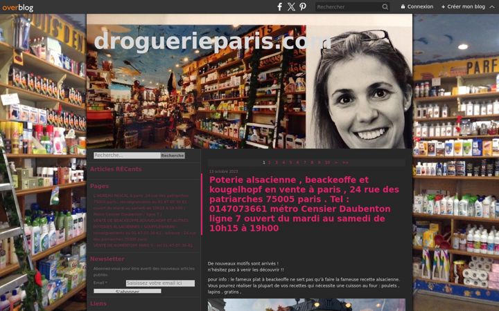 Screenshot of droguerieparis.com