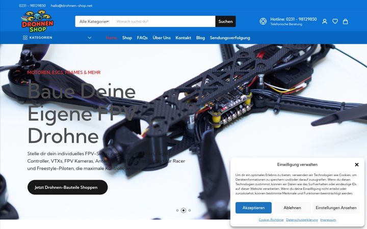 Captura de pantalla de drohnen-shop.net