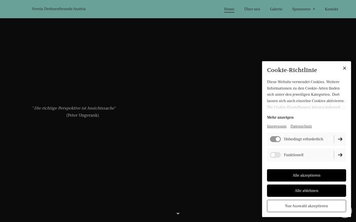 Screenshot von drohnenfreundeaustria.at