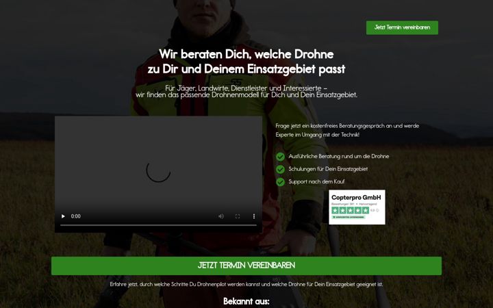 Screenshot of drohnenkunden.de