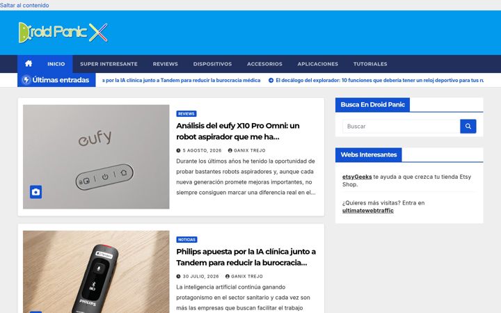 Screenshot of droidpanic.com