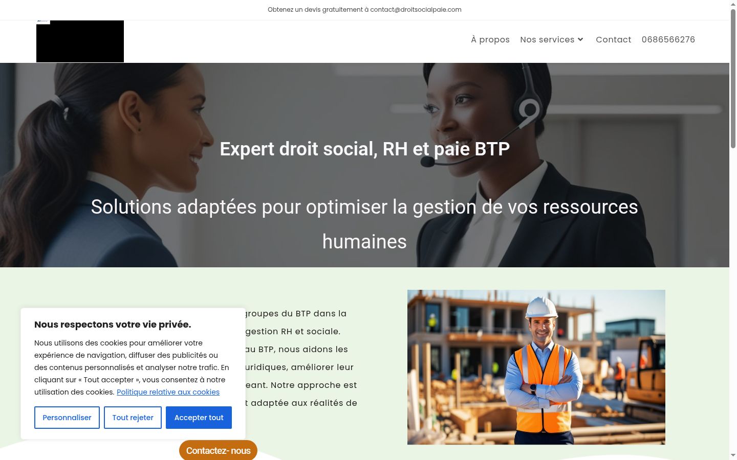 Screenshot tal-banner tal-kunsens muri qabel kwalunkwe interazzjoni