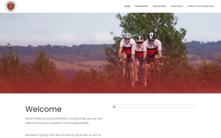 Screenshot di droitwichcyclingclub.co.uk