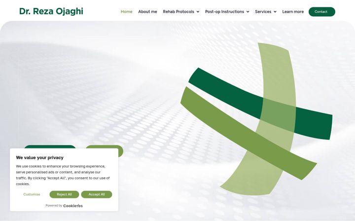 Screenshot of drojaghi.com