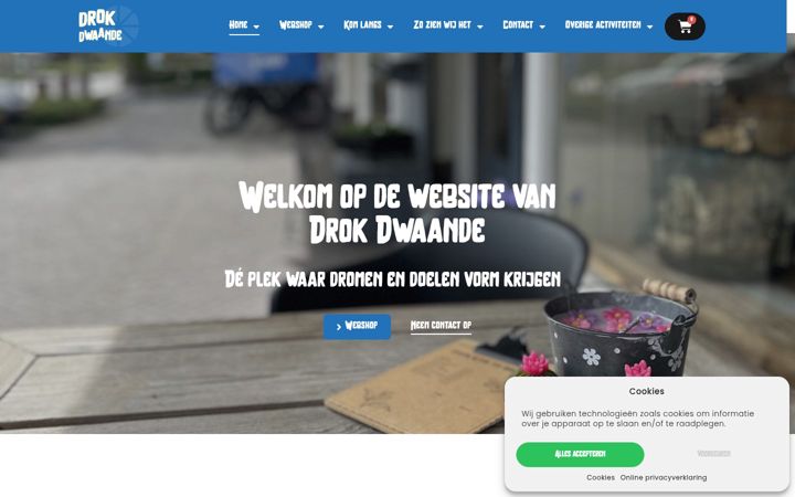 Screenshot di drokdwaande.nl