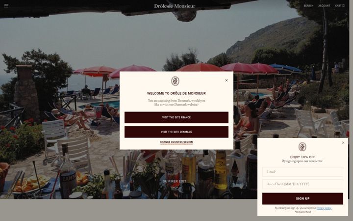 Screenshot of droledemonsieur.com