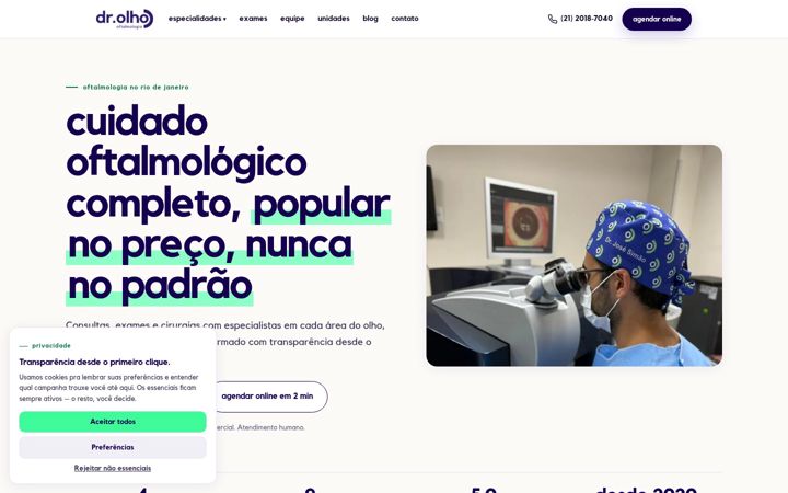 Screenshot of drolho.com