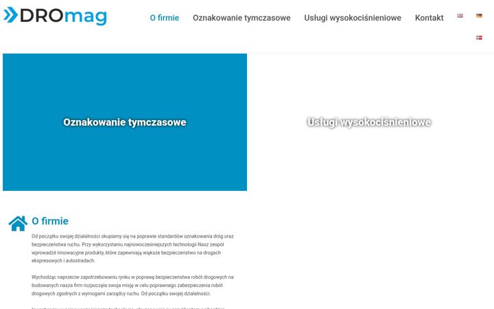 Kuvakaappaus sivustosta dromag.pl