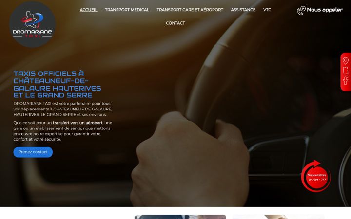 Screenshot of dromariane.fr