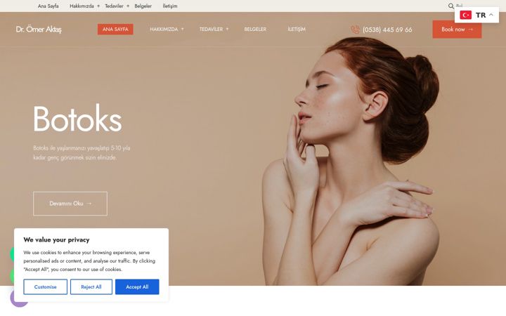 Screenshot of dromeraktas.com