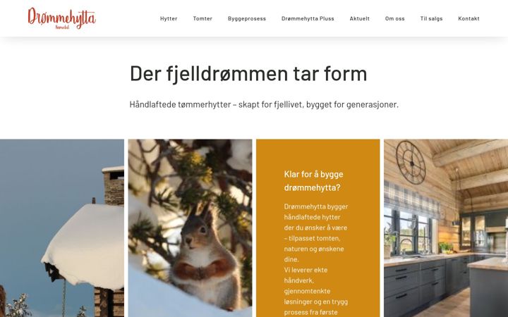 Screenshot of drommehytta.com
