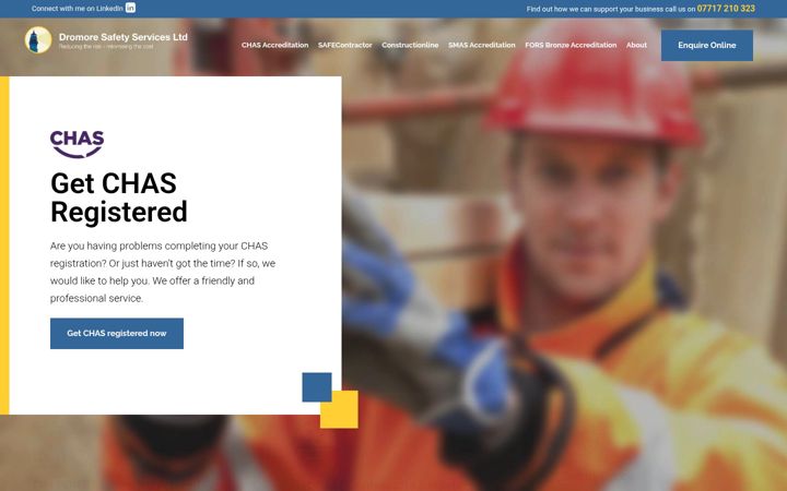 Screenshot di dromoresafety.co.uk