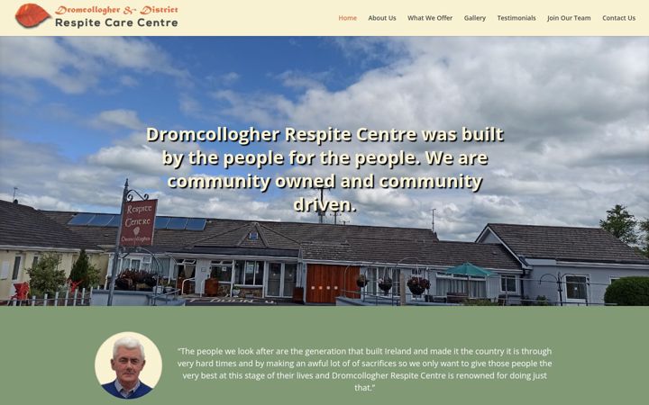Ekraanipilt saidist dromrespite.ie