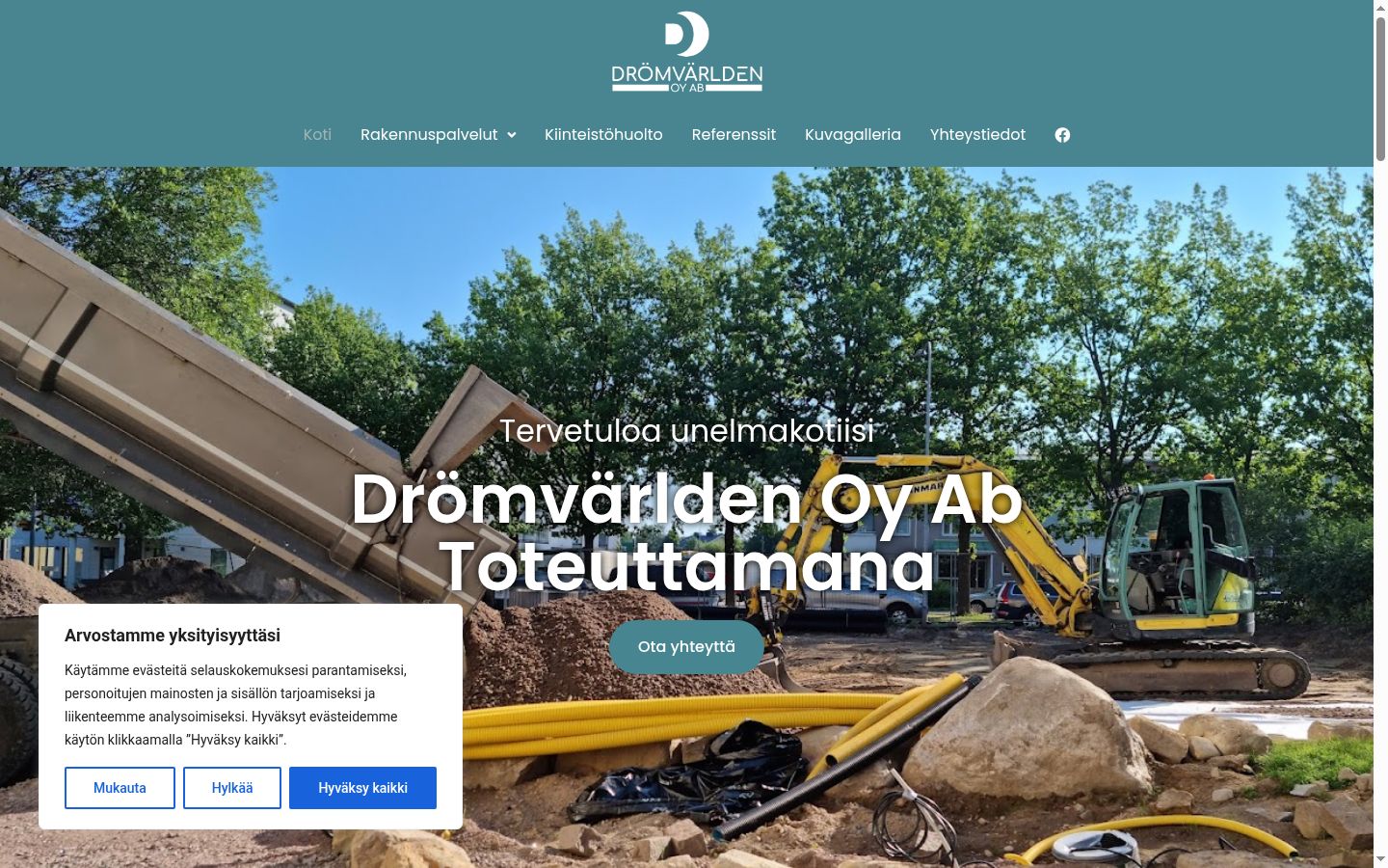 Sutikimo reklamjuostės, rodytos prieš bet kokią sąveiką, ekrano kopija