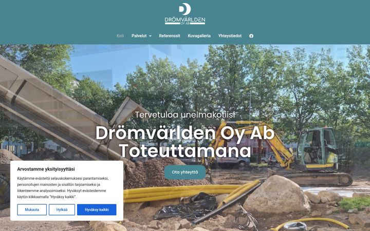 Screenshot di dromvarlden.fi