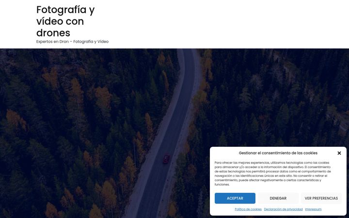 Zrzut ekranu dronave.es