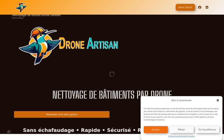 Screenshot of drone-artisan.fr