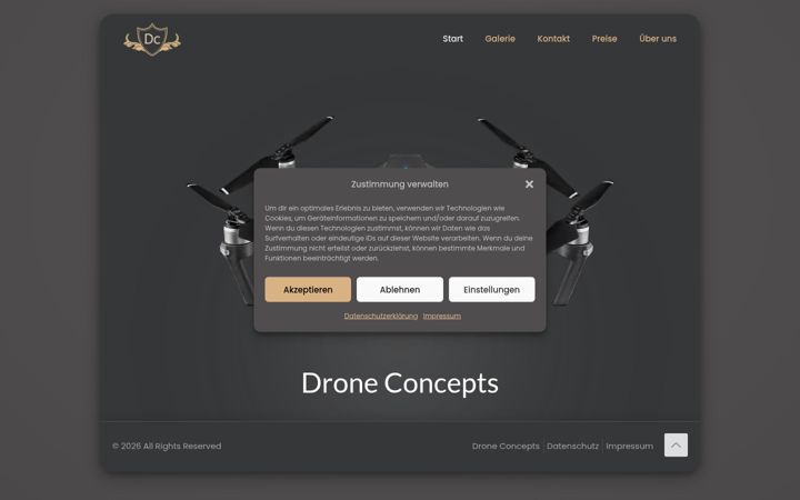 Screenshot of drone-concepts.de