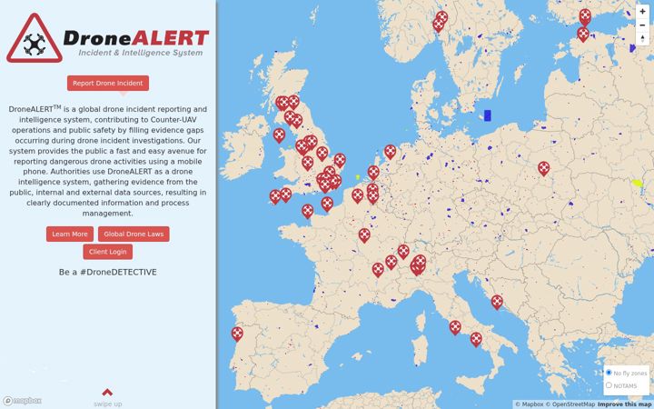 Screenshot of drone-detectives.com