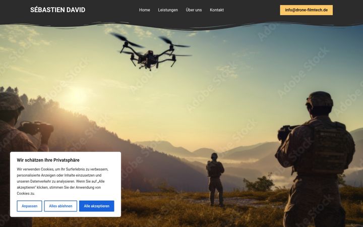 Screenshot of drone-filmtech.de
