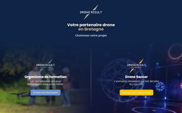 Screenshot of drone-result.com