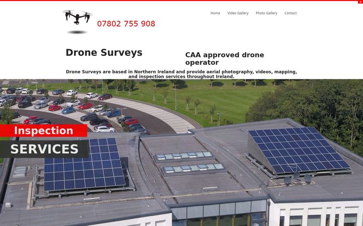 Screenshot di drone-surveys.co.uk