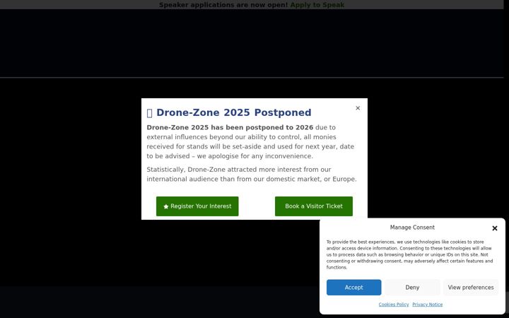 Screenshot di drone-zone.co.uk
