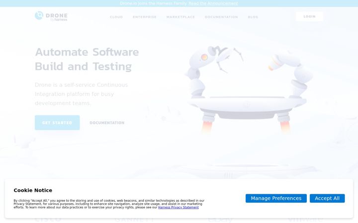 Screenshot of drone.io
