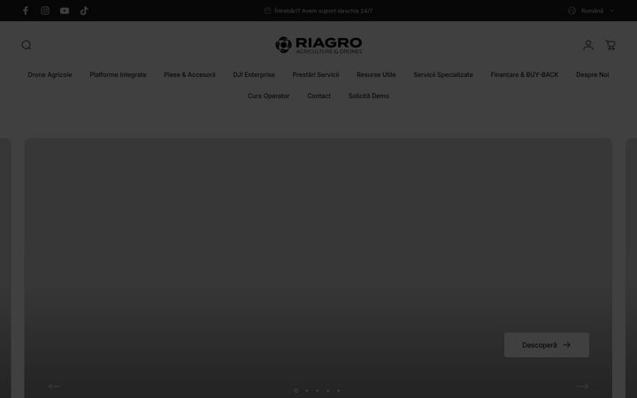 Screenshot of droneagricole.ro