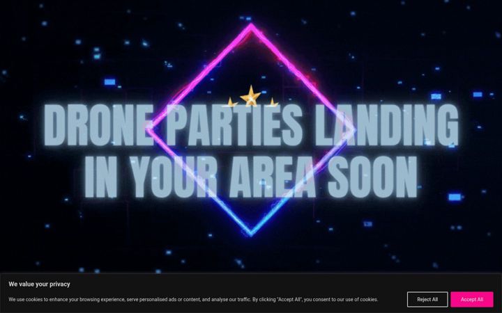 Screenshot di droneallstars.co.uk