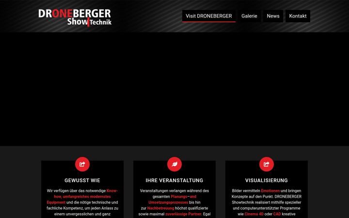 Screenshot von droneberger.at