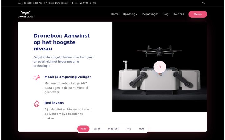 Screenshot of dronebox.nu
