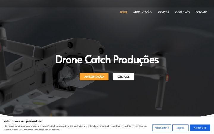 Skärmbild av dronecatch.com.br