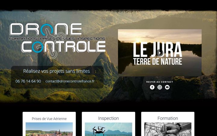 Snímek obrazovky dronecontrolefrance.fr