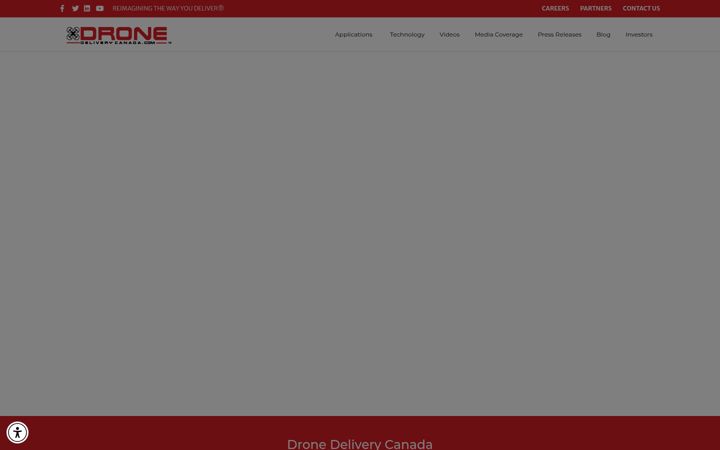 Screenshot of dronedeliverycanada.com