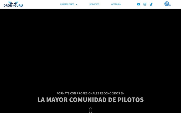 Zrzut ekranu droneguru.es