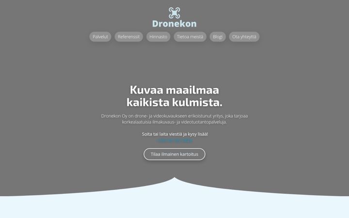 Screenshot di dronekon.fi