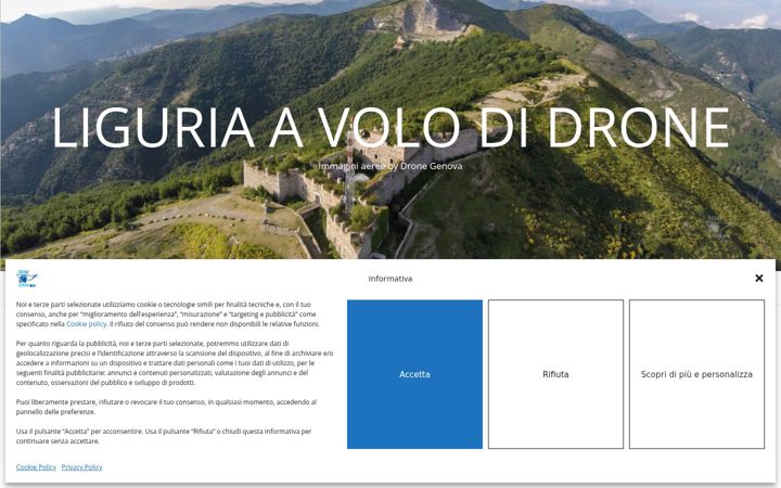 Screenshot of droneliguria.com