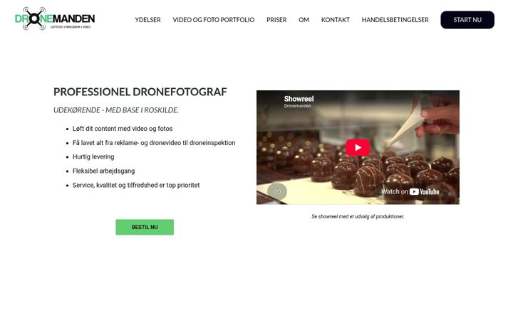 Snimka zaslona za dronemanden.dk