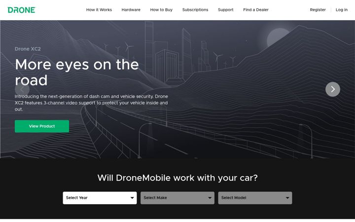 Screenshot of dronemobile.com