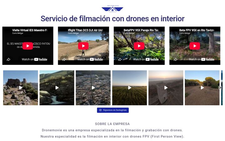 Zrzut ekranu dronemovie.es