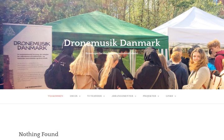 Snimka zaslona za dronemusik.dk
