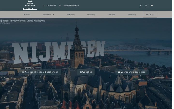 Screenshot di dronenijmegens.nl