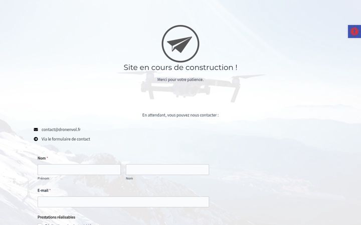 Screenshot ta' dronenvol.fr