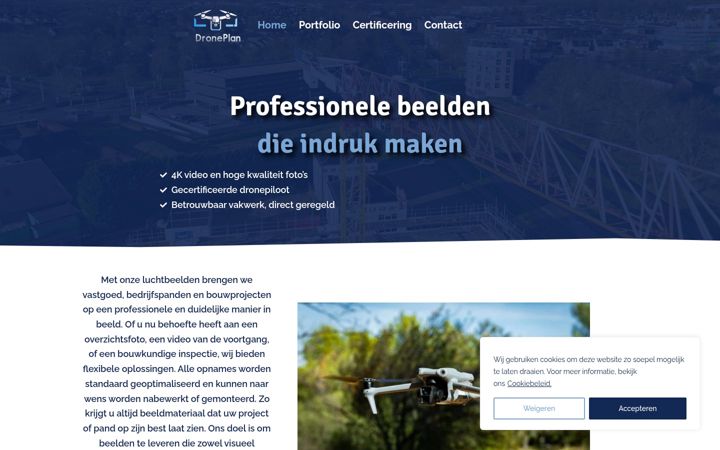 Screenshot di droneplan.nl